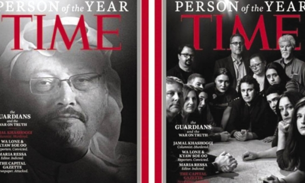 Time vinh danh các phóng viên bị giết và cầm tù là “Nhân vật của năm” 2018